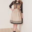 Kruger Midi Dirndl 2pcs. 60cm "Selene" brown