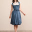 Kruger Midi Dirndl 2pc 60cm "Jocelyn" blue
