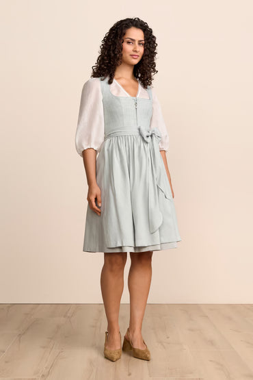 Krüger Yliana Midi Dirndl, Blue — 60cm 2pc Set