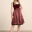 Kruger Midi Dirndl 2pcs. 60cm "Ariella" red