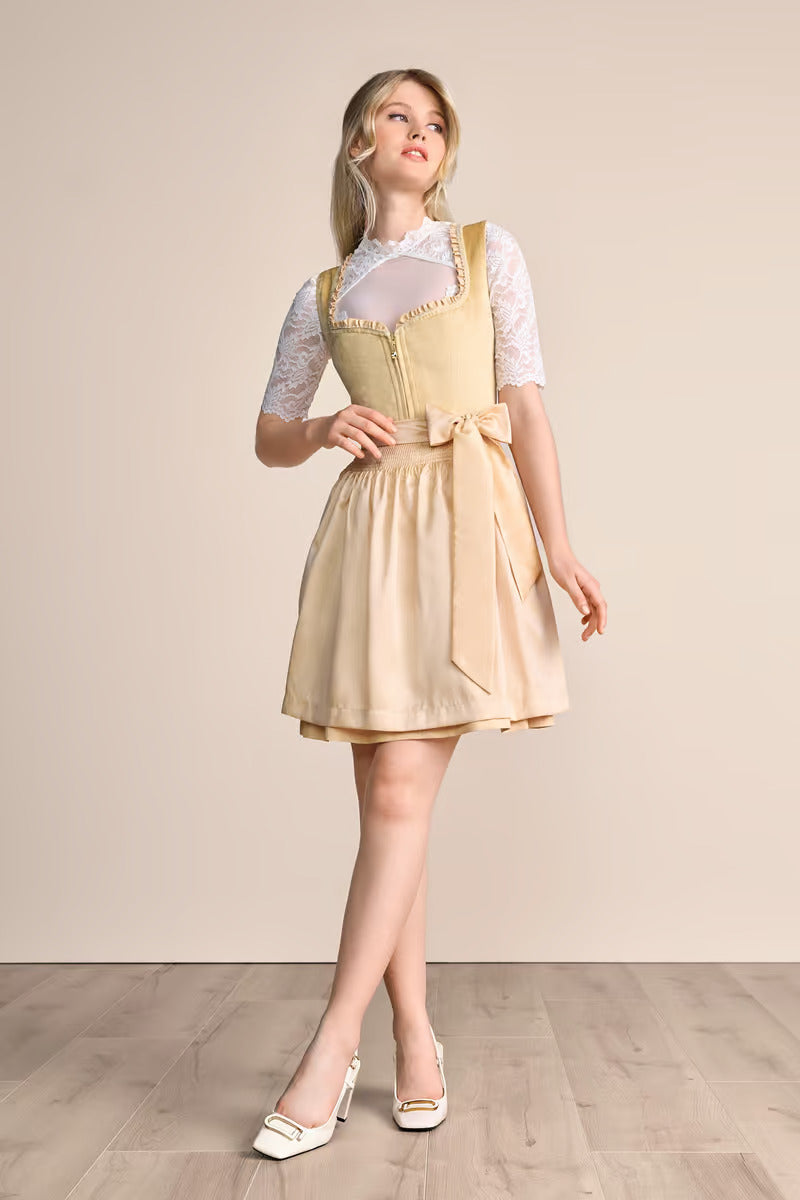 Kruger Annina Mini Dirndl, Yellow — 50cm 2pc Set