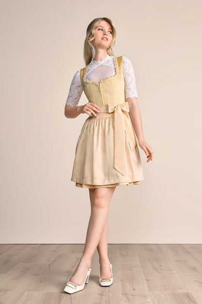 Kruger Annina Mini Dirndl, Yellow — 50cm 2pc Set