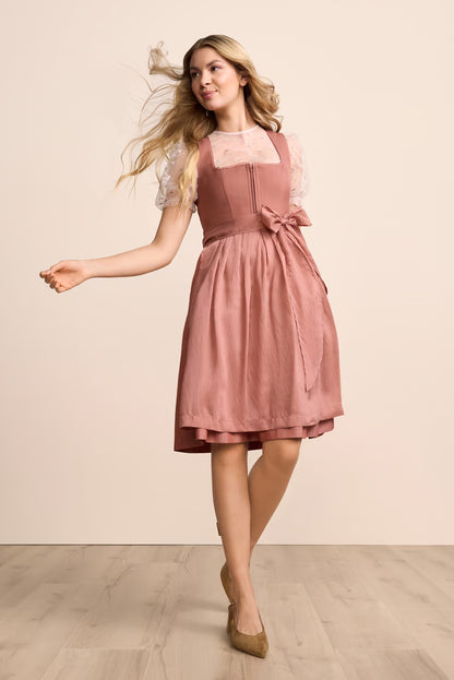 Krüger Luvina Midi Dirndl, Rose — 60cm 2pc Set