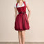 Kruger Mini Dirndl 2pcs. 50cm "Joelina" red