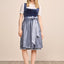 Kruger Midi Dirndl 2pcs. 60cm "Joelina" blue