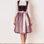Kruger Midi Dirndl 2pcs. 60cm "Joelina" berry