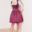 Kruger Mini Dirndl 2pcs. 50cm "Alisha" berry