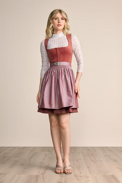 Kruger Alisha Mini Dirndl, Red — 50cm 2pc Set
