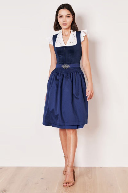 Kruger Alisha Midi Dirndl, Blue — 60cm 2pc Set