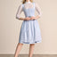 Kruger Midi Dirndl 2pcs. 60cm "Alisha" light blue