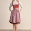 Kruger Midi Dirndl 2pcs. 60cm "Alisha" red