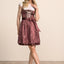 Kruger Midi Dirndl 2pcs. 60cm "Nevaeh" red