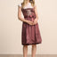 Kruger Midi Dirndl 2pcs. 60cm "Nevaeh" red