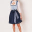 Kruger Mini Dirndl 2pcs. 50cm "Dena" blue