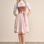 Kruger Midi Dirndl 2pcs. 60cm "Dena" red