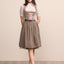 Kruger Midi Dirndl 2pcs. 60cm "Mariselle" brown