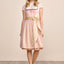 Kruger Midi Dirndl 2pcs. 60cm "Jiska" pink (34)
