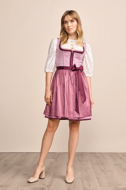 Kruger Mini Dirndl 2pcs. 50cm "Maryanne" red (32)