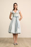 Kruger Long Dirndl 2pcs. 70cm "Anjali" gray-blue