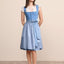 Kruger Midi Dirndl 2pc 60cm "Caylee" blue