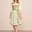 (new) Kruger Midi Dirndl 2pcs. 60cm "Lemonie" green