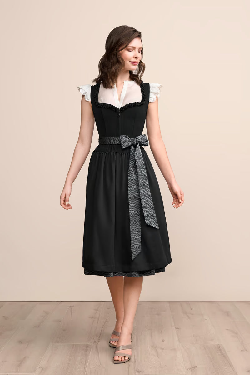 Kruger Long Dirndl 2pcs. 70cm "Anica" black