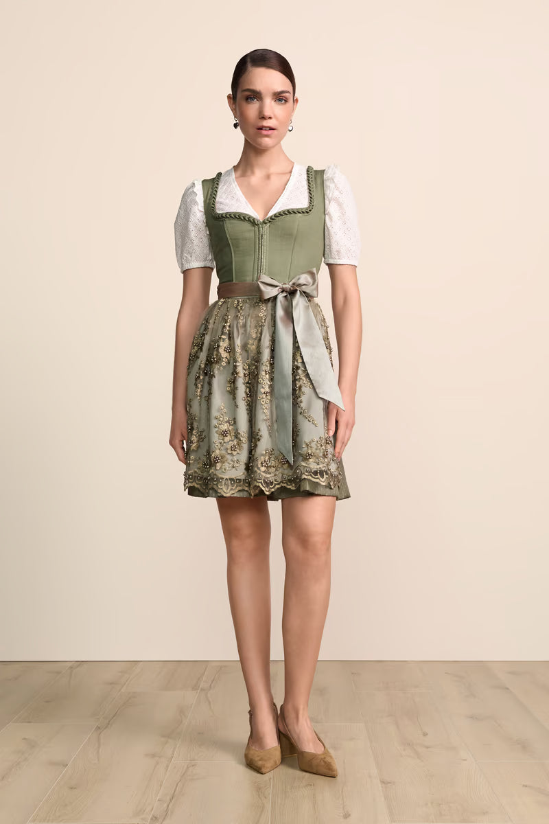 Kruger Malana Mini Dirndl, Green — 50cm 2pc Set