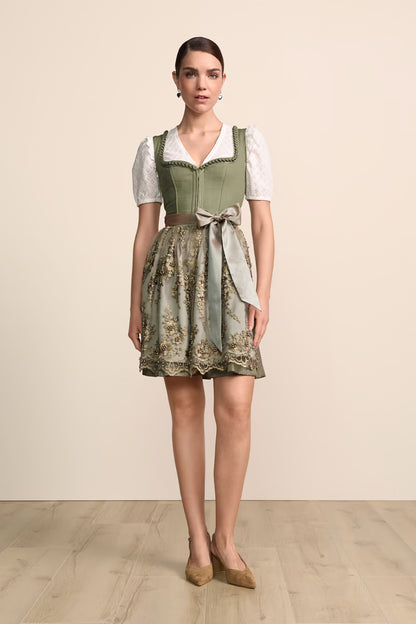 Kruger Malana Mini Dirndl, Green — 50cm 2pc Set