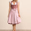 Kruger Midi Dirndl 2pcs. 60cm "Chleophea" pink