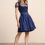 Kruger Mini Dirndl 2pcs. 50cm "Evi" blue