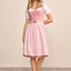 Kruger Midi Dirndl 2pcs. 60cm "Evi" pink