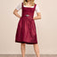 Kruger Midi Dirndl 2pcs. 60cm "Evi" red (size 34)