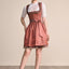 Kruger Mini Dirndl 2pcs. 50cm "Marielle" red (34,36,38,40)