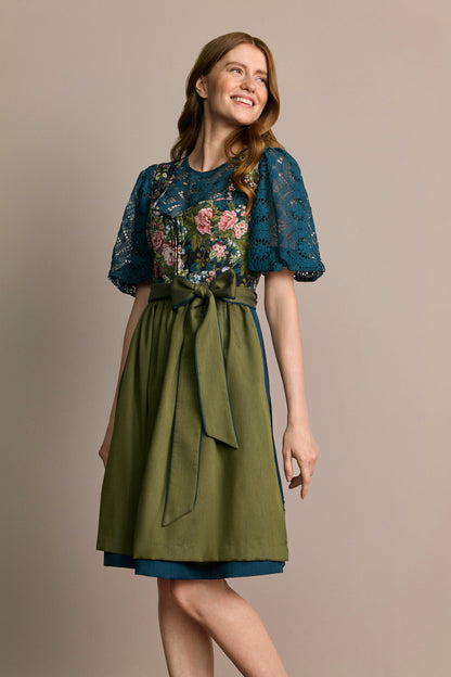 Julia Trentini Franzi Midi Dirndl, Turquoise — 60cm