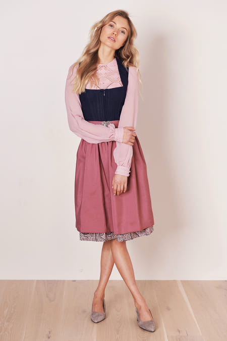 Julia Trentini Jolita Dirndl, Blue — 60cm Midi