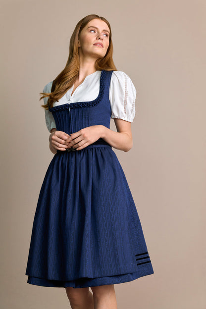 Julia Trentini Fabiana Midi Dirndl, Blue — 60cm