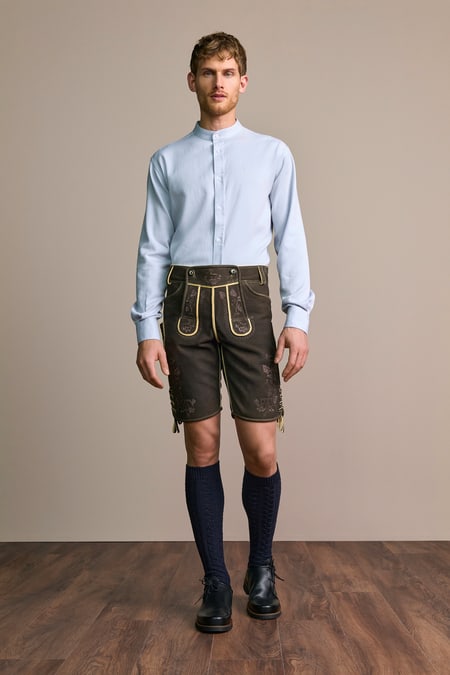 Trachten shirt Mark — blue