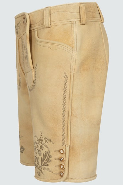 Lederhose Klaus — beige