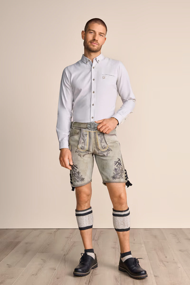 Krueger Traditional "Thimon" (gray) Long Sleeve Shirt