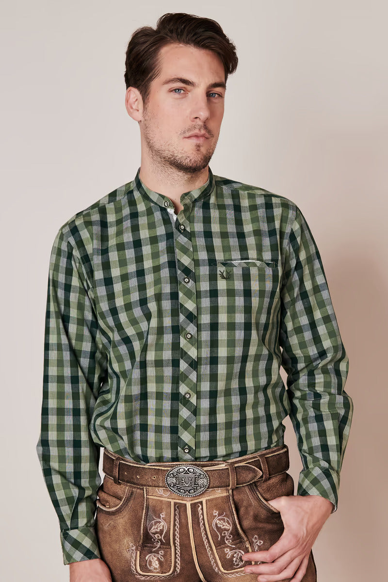 Krueger Traditional Long Sleeve Shirt "Flavio" green