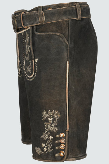 Kruger Men's Lederhosen "Arendt" with belt (52,54)