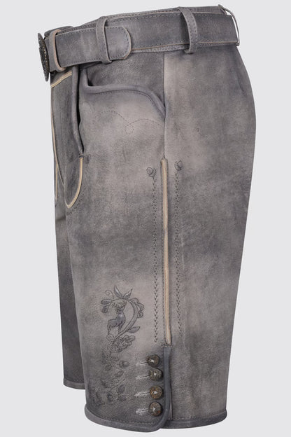 Kruger Men's Lederhosen "Wincent" gray