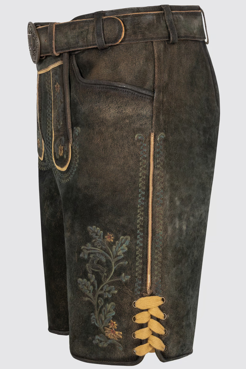 Kruger Men's Lederhosen "Charlie" with belt (56)