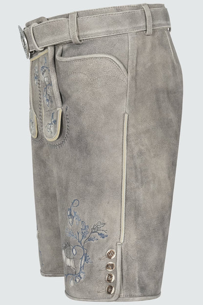 Kruger Men's Lederhosen "Ulfs" gray