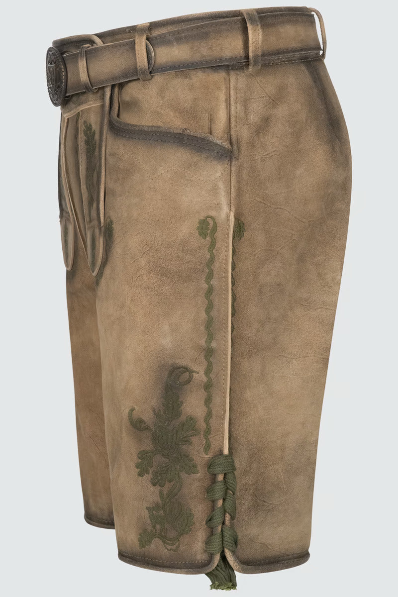 Kruger Men's Lederhosen "Ulli" with belt (size 54)