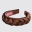 Braided Velvet Headband (brown)