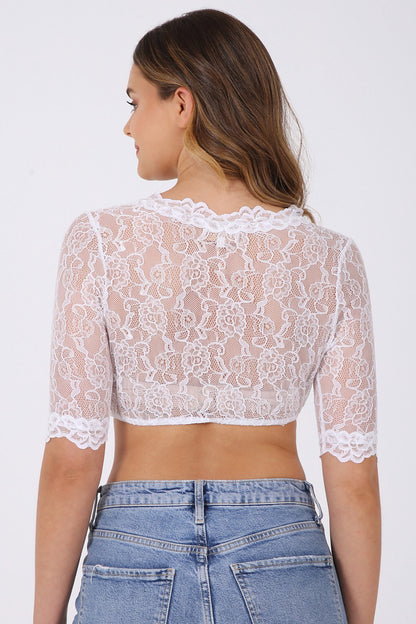 Kruger Cassandra dirndl blouse in white, styled
