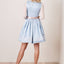Kruger Mini Dirndl 2pcs. 50cm "Romi" light blue