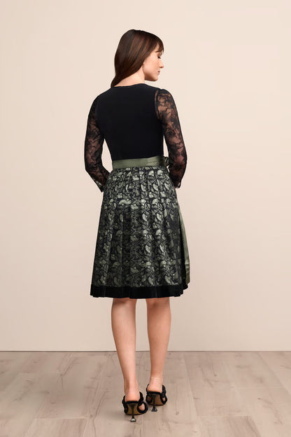 Kruger Ciara Midi Dirndl, Black — 60cm 2pc Set