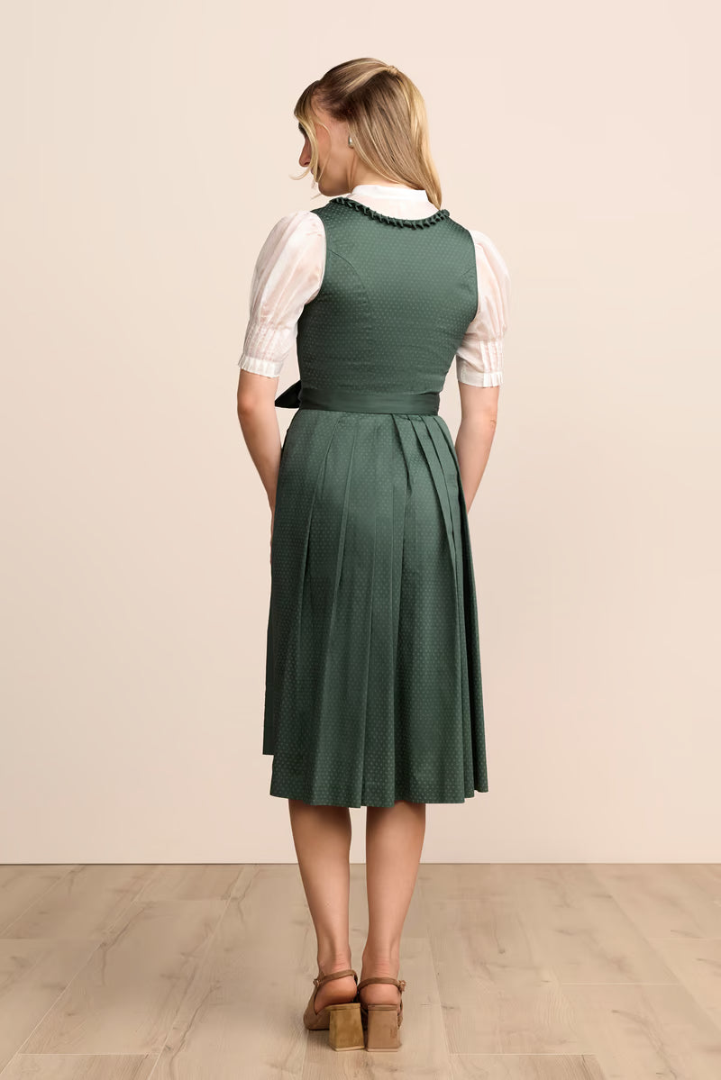 Kruger Naelia Long Dirndl, Green — 70cm 2pc Set